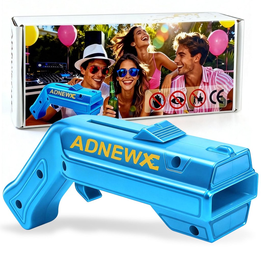 Abrebotellas Pistola, Cap Gun Abridor de Botellas de Cerveza Azul
