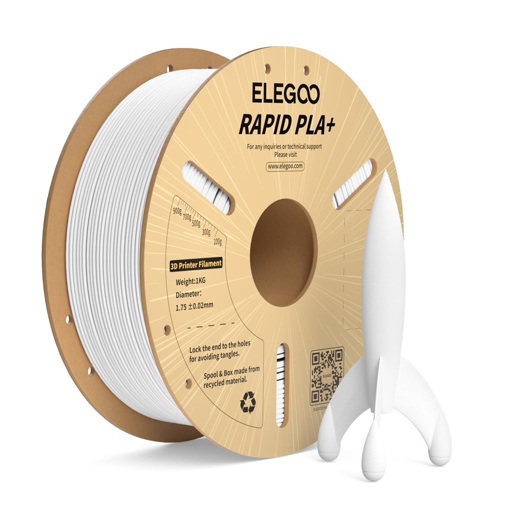 Imprime rápido y con calidad: Filamento PLA+ 1 kg blanco
