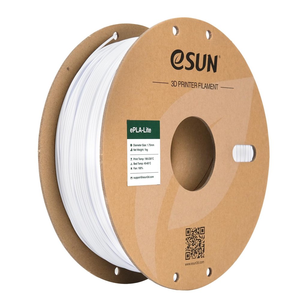 Filamento PLA 1.75 mm eSUN 1 kg – Blanco frío para impresoras 3D