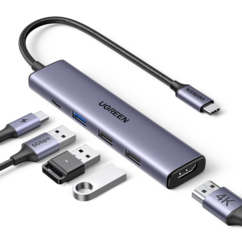 UGREEN Revodok 105 Hub USB‑C 5 en 1: Conexión HDMI y más