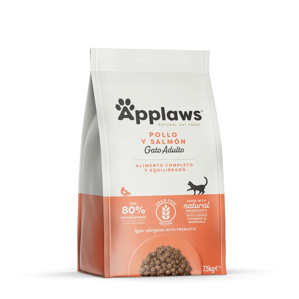 Alimento Applaws Pollo y Salmón para Gatos Adultos – 7,5 kg