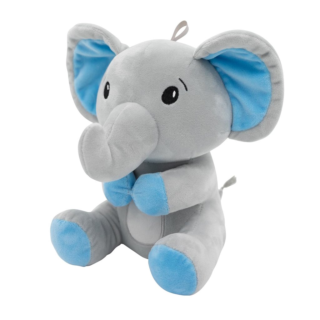 Elefante peluche azul