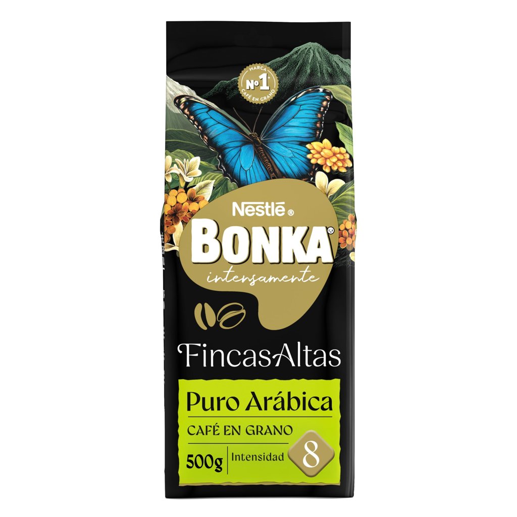 Pack de 3 bolsas de 500 g de Café Arábica Bonka – Sabor suave y aroma intenso