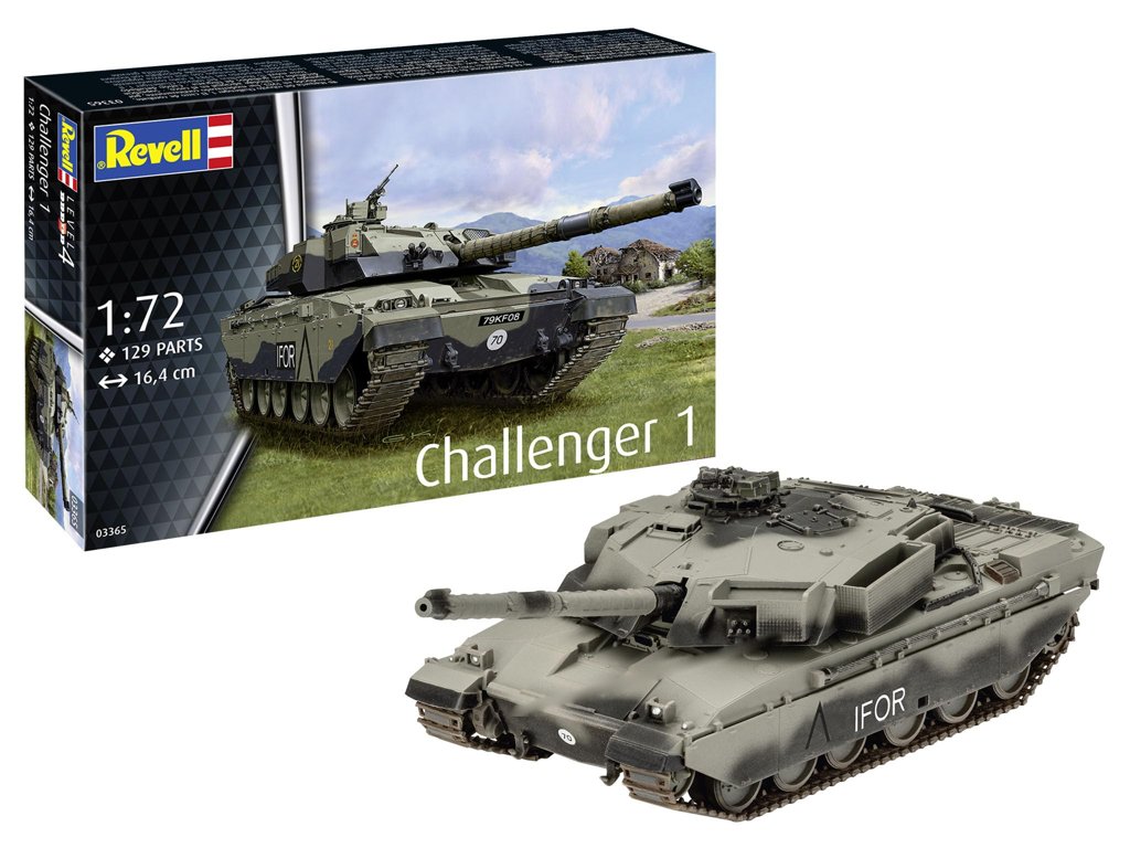 Maqueta del tanque Challenger 1 a escala 1:72 – detalle y precisión