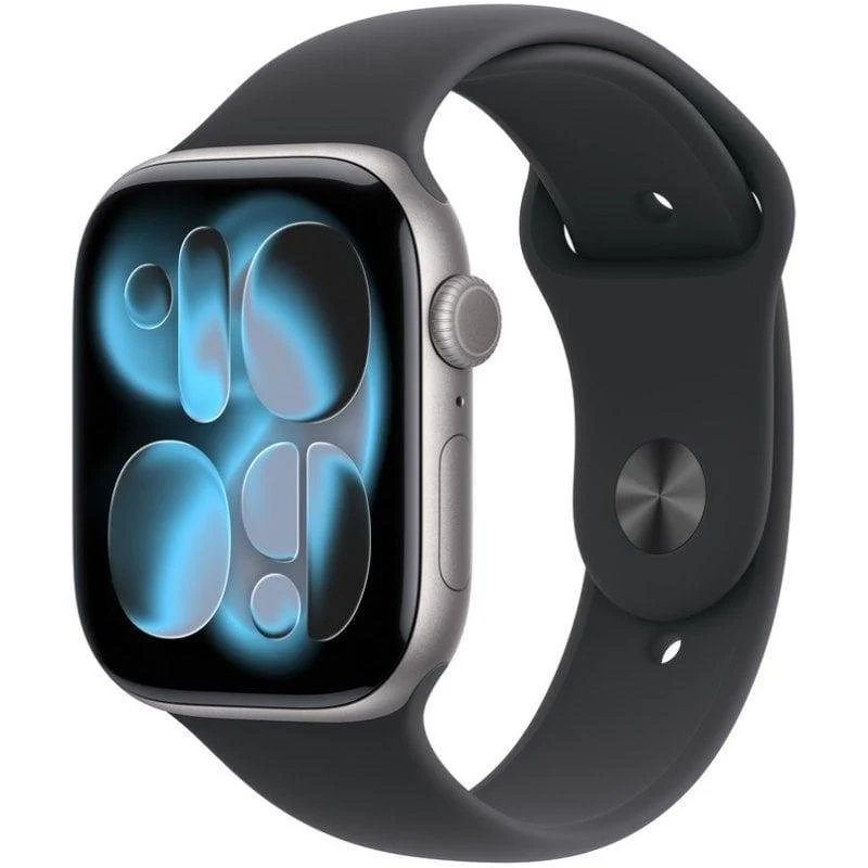Apple Watch Series 11 GPS 46mm Caja de Aluminio Gris Espacial con Correa Deportiva Negra S/M
