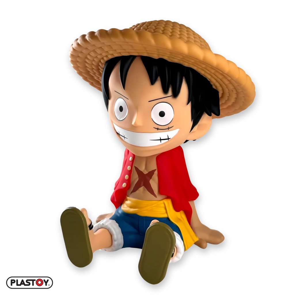 Ahorra con estilo: hucha 3D de Luffy de One Piece