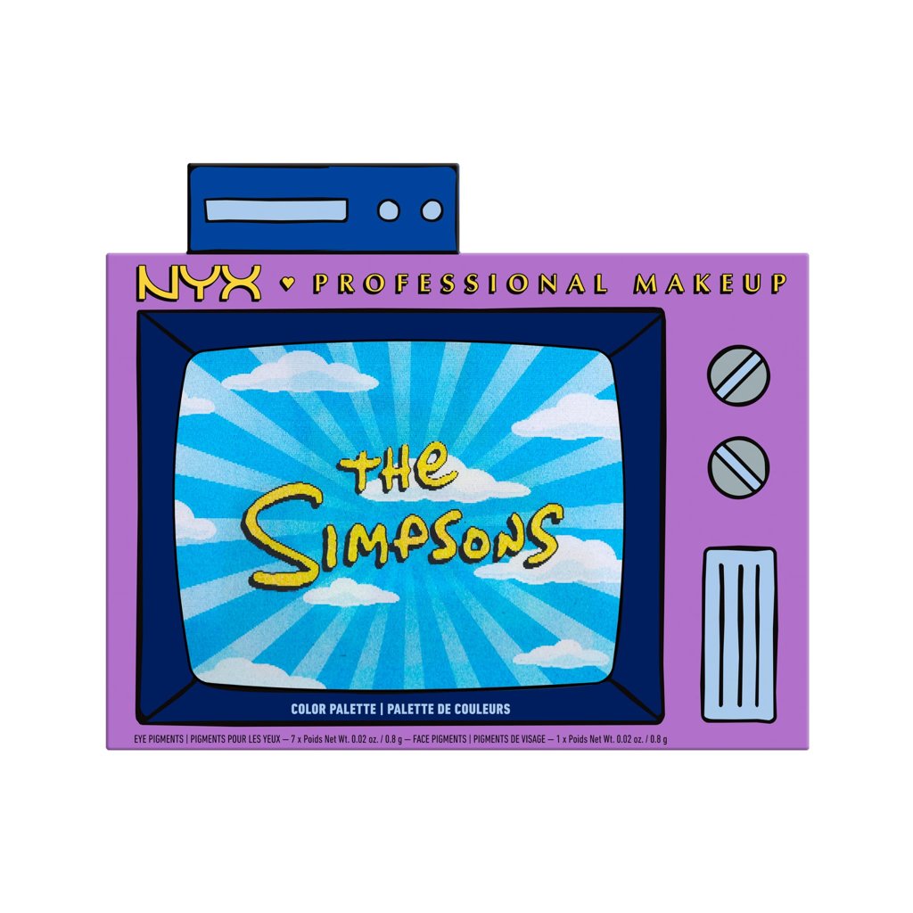 Paleta NYX Simpsons: 12 sombras veganas de colores intensos