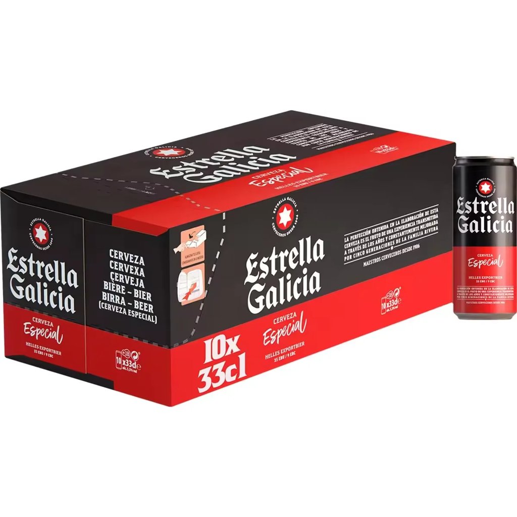 Cerveza Estrella Galicia 30 latas