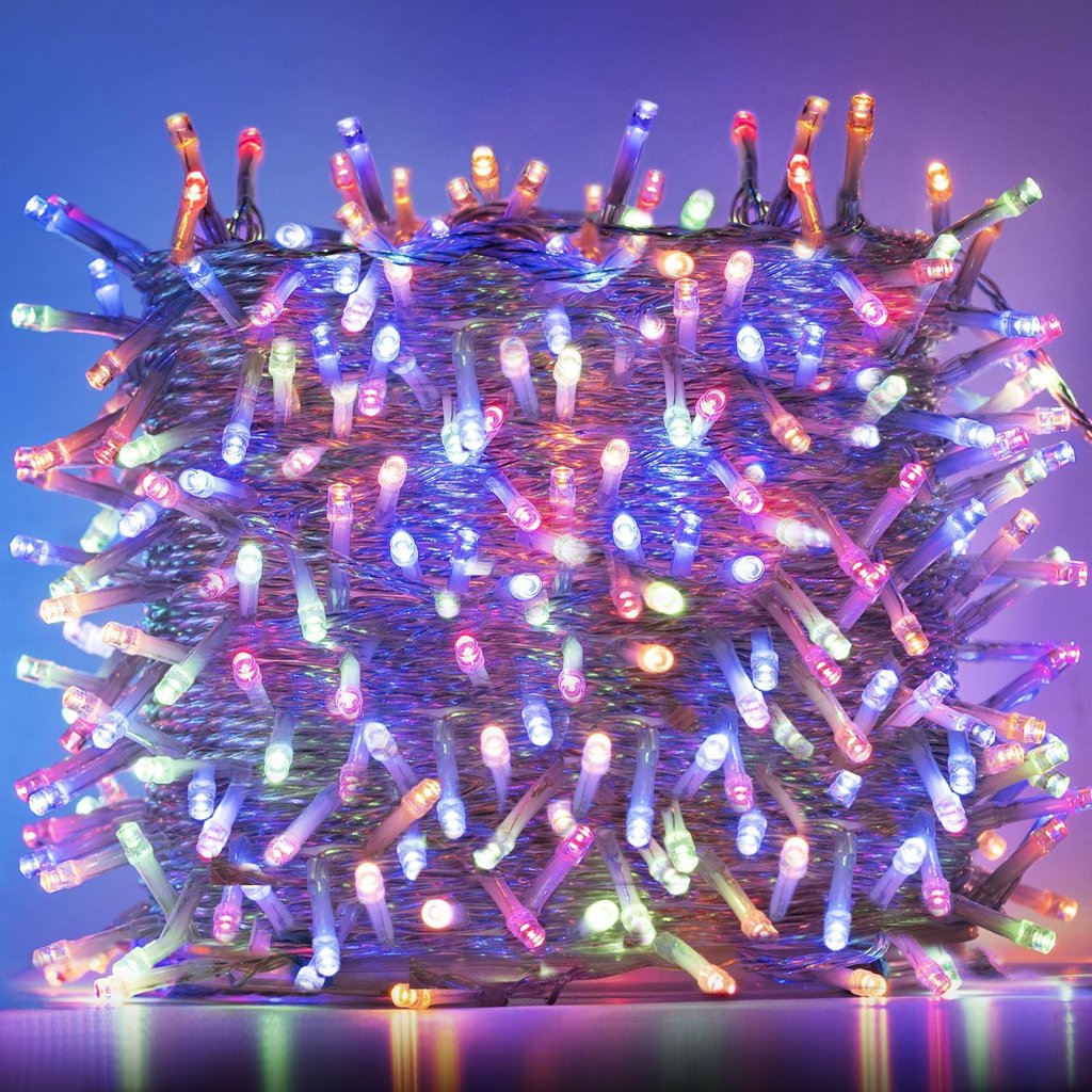 Guirnalda LED de 50 m con 8 efectos y colores vibrantes