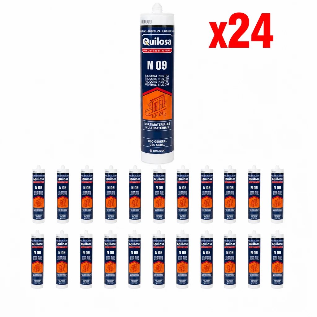 Pack: Quilosa Orbasil N 09 Silicona Neutra 24 x 300 ml (Total 7,2 L)