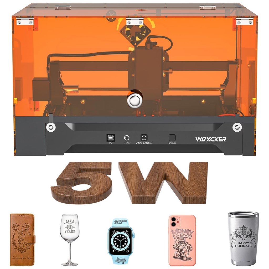 Grabadora láser Woxcker 5.5W: tu nuevo aliado creativo