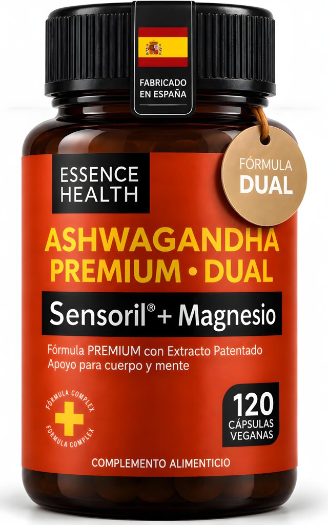 Ashwagandha Sensoril 120 cápsulas + Magnesio: energía y bienestar