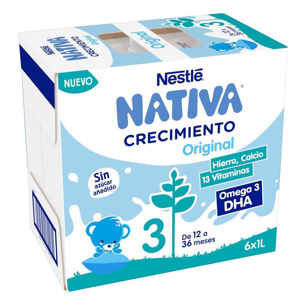 Leche Nativa 3 de Nestlé: 6 litros sin azúcar, 1 año incluido
