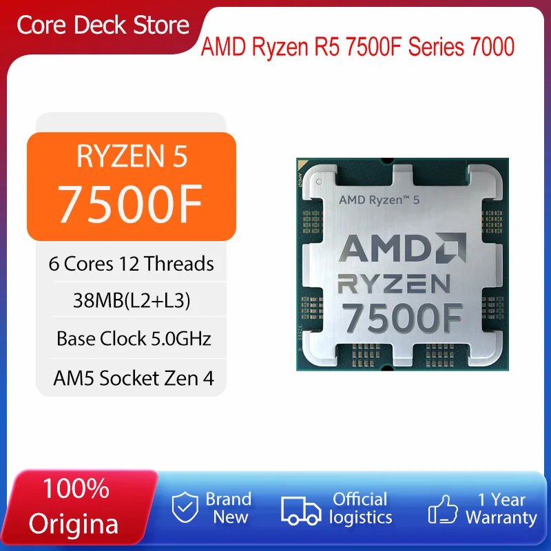 Ryzen 5 7500F al 77% de descuento
