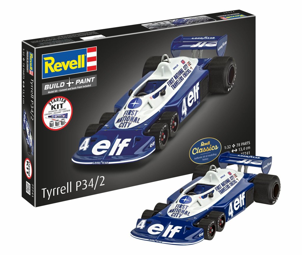 Kit de montaje Revell Tyrrell P34/2 a escala 1:32 – diversión y detalle