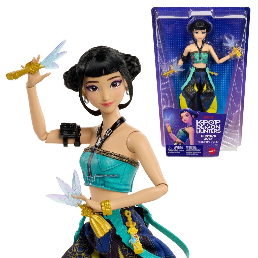 Mattel KPOP Demon Hunters HUNTR/X Zoey Muñeca de Moda