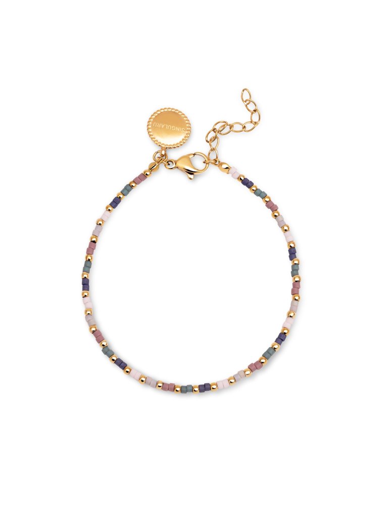 Pulsera Polar Colors de SingularU: estilo brillante en baño oro
