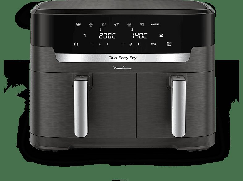 Freidora Moulinex Dual Easy Fry 11L con 2 cubetas