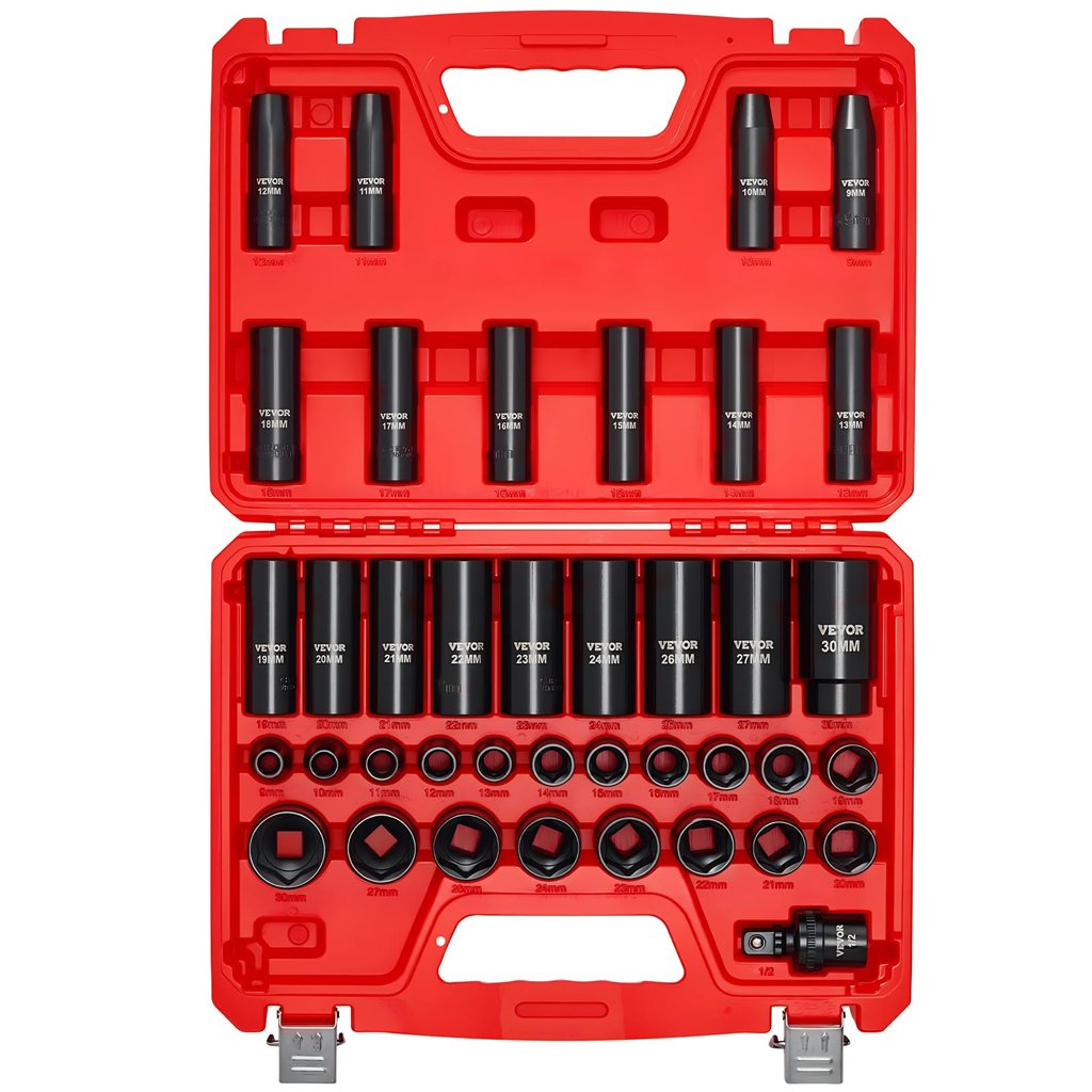 Set de 39 vasos de impacto métricos 9‑30 mm – Versatilidad total