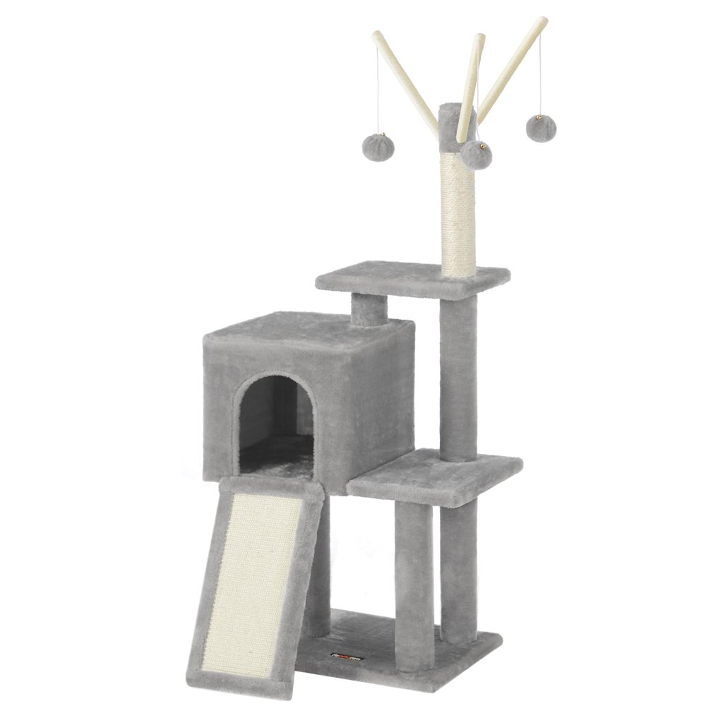 Diversión vertical para tu gato: torre Feandrea Gris Paloma