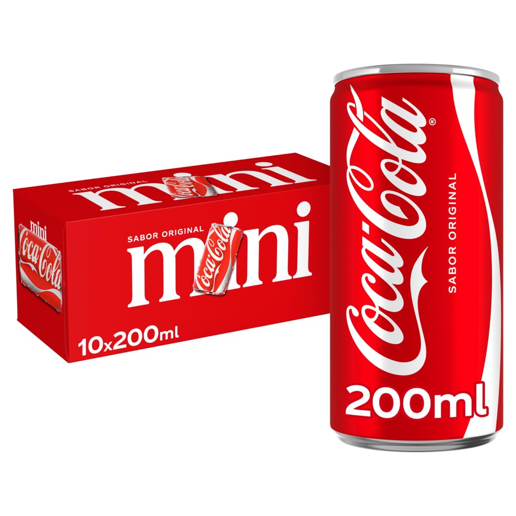 Pack 10 mini latas de Coca‑Cola a precio irresistible
