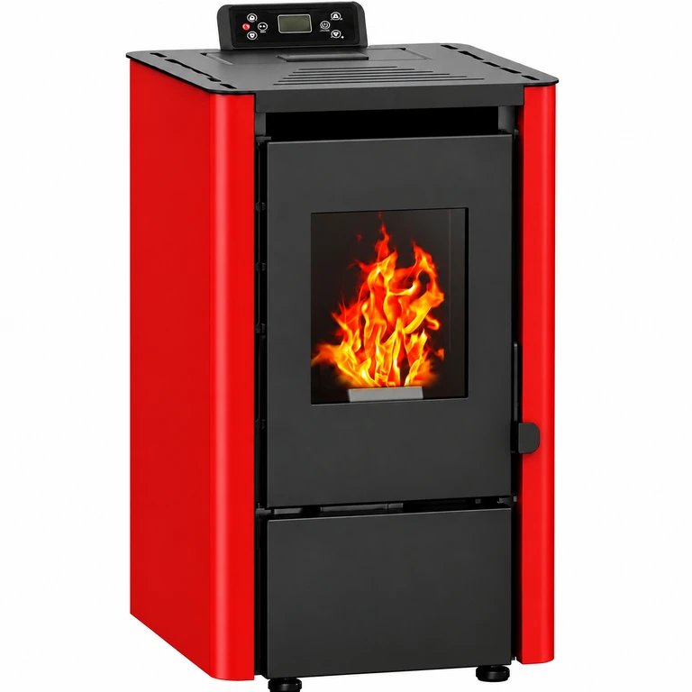 Estufa de pellets | 6,3 kW | Hasta 100 m² | Rendimiento 88 % | Lugo001