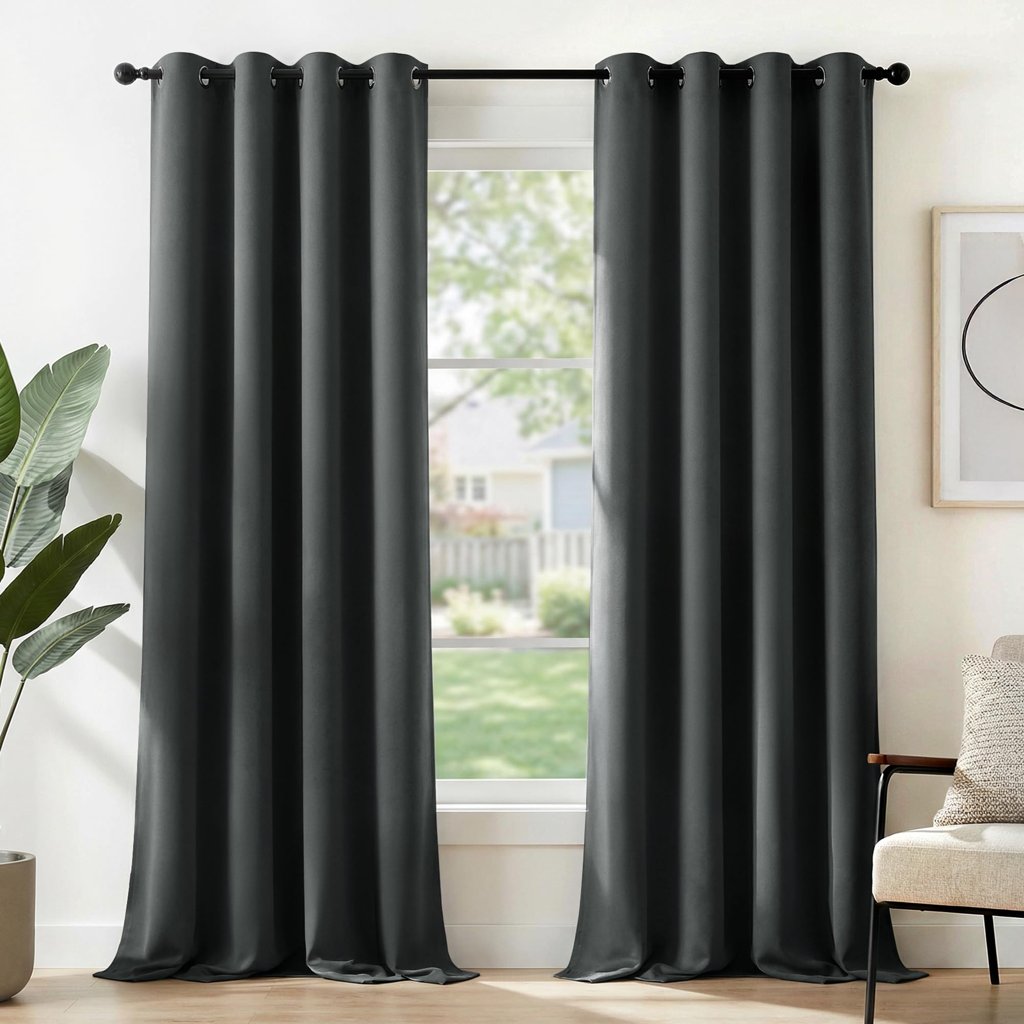 Cortinas opacas Deconovo 2x140x175 cm – Aislamiento total