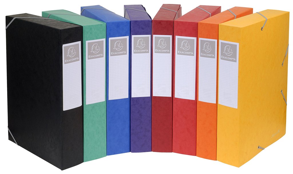 Carpeta de proyecto Exacompta 195ASS con lomo 50 y colores surtidos