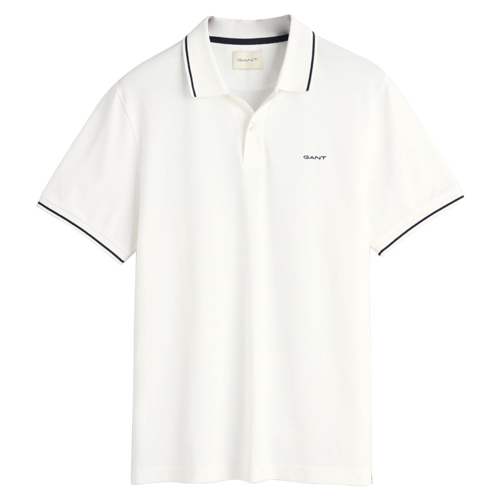 Polo GANT Tipping SS Pique para hombre, estilo clásico y elegante