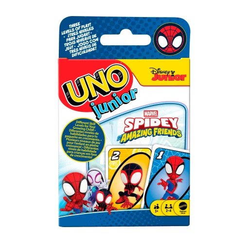 Spidey & His Amazing Friends: UNO Junior, juego de cartas Disney
