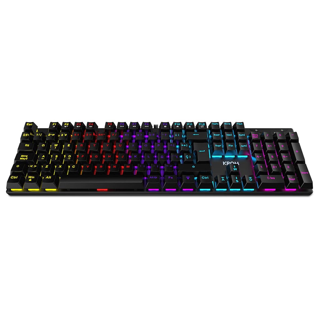 KROM KASIC: Teclado mecánico RGB con switches rojos y anti‑ghosting