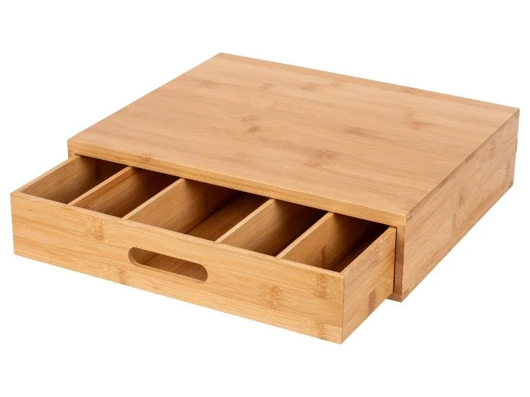 Caja de bambú para café y té: estilo y organización en tu cocina