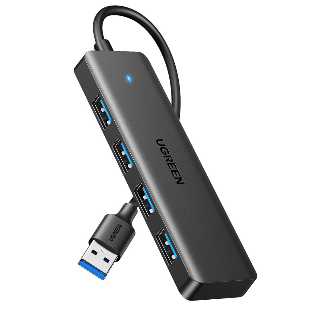 UGREEN Hub USB 3.0 con 4 Puertos Adaptador Ladron Multipuertos (15cm)