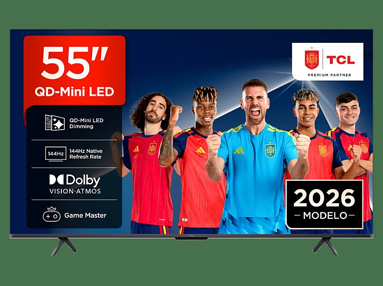TV 55" 4K TCL con Dolby Vision