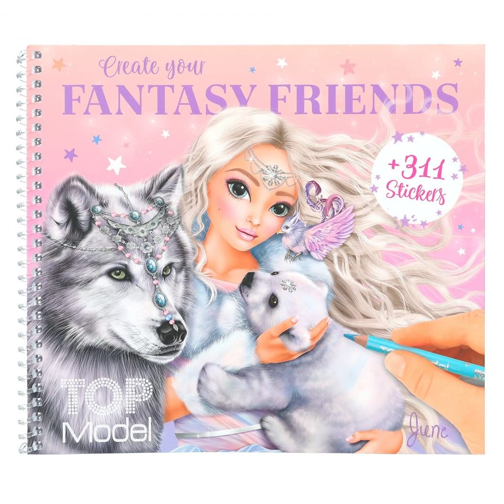 Desata tu imaginación con CREA tu Amigo, libro de colorear y pegatinas