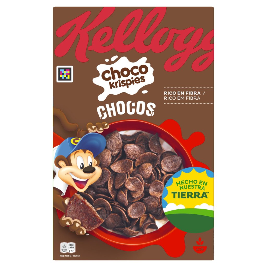 Pack de 4 Kellogg's Choco Krispies: desayuno crujiente