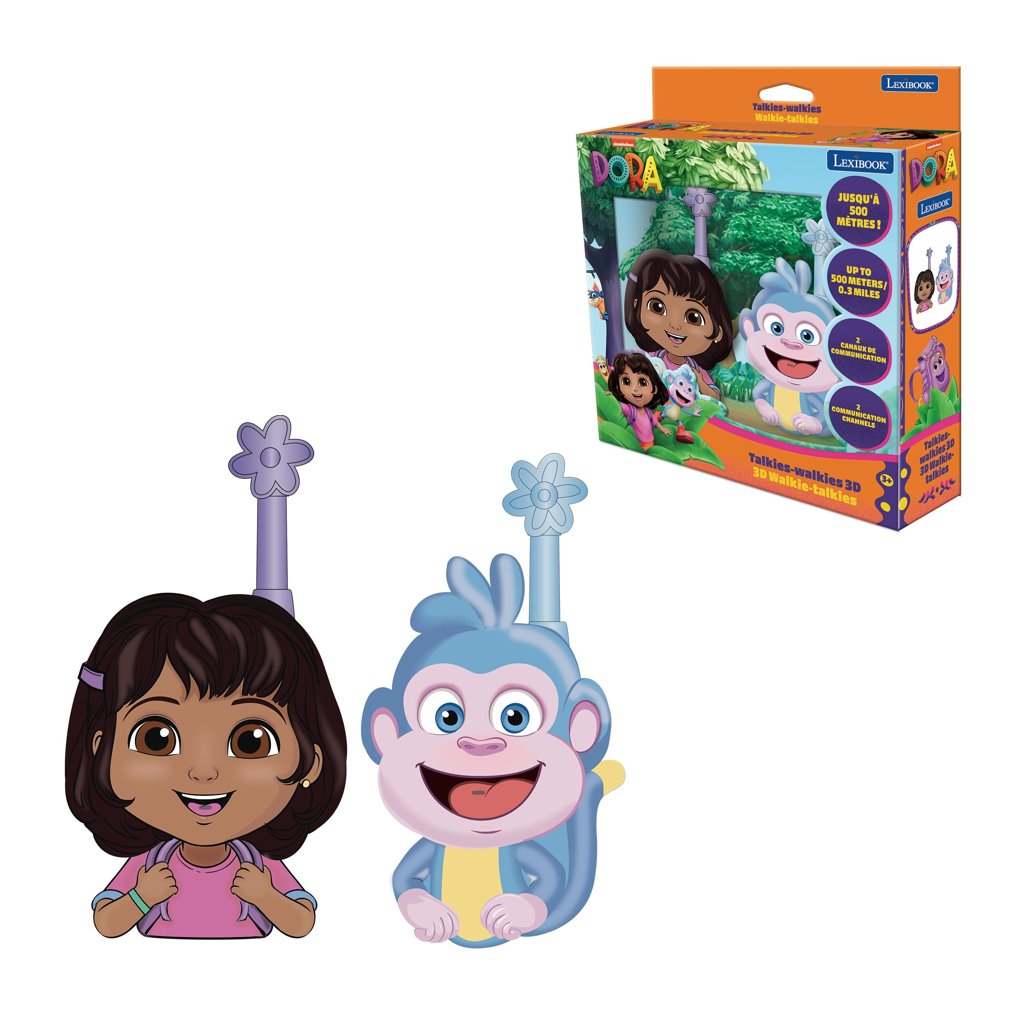 Diviértete con los walkie‑talkies 3D de Dora la Exploradora