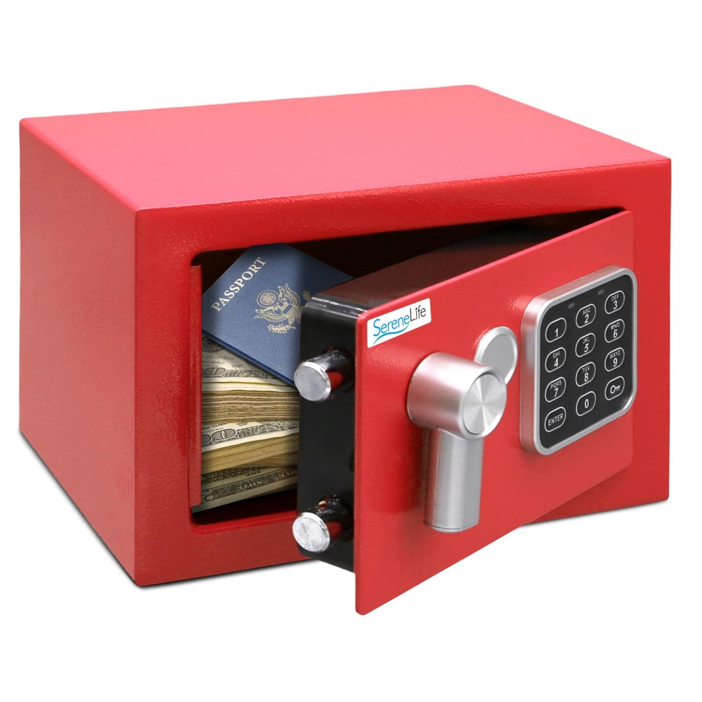 Caja fuerte digital de acero premium con doble llave