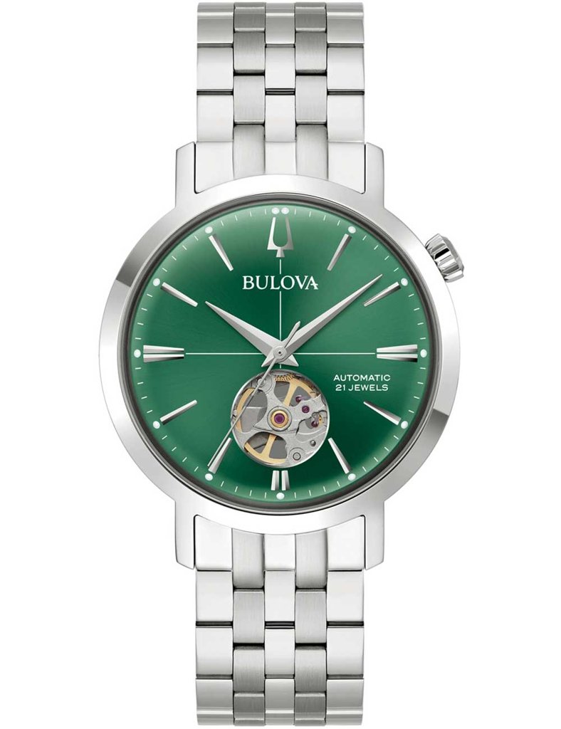 Bulova Aerojet: elegante reloj automático con esfera verde