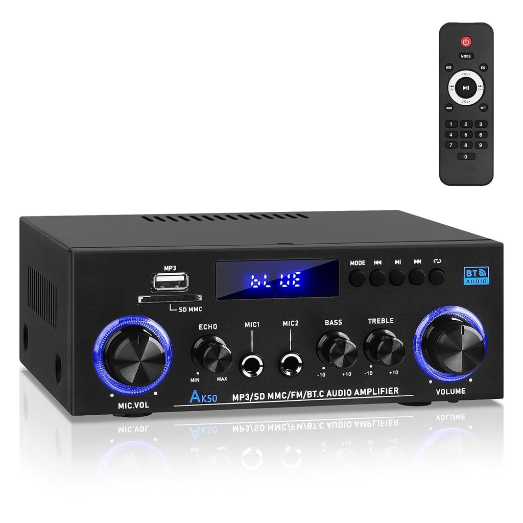 Amplificador Hi‑Fi AK50 Bluetooth de 60 W por canal a mitad de precio