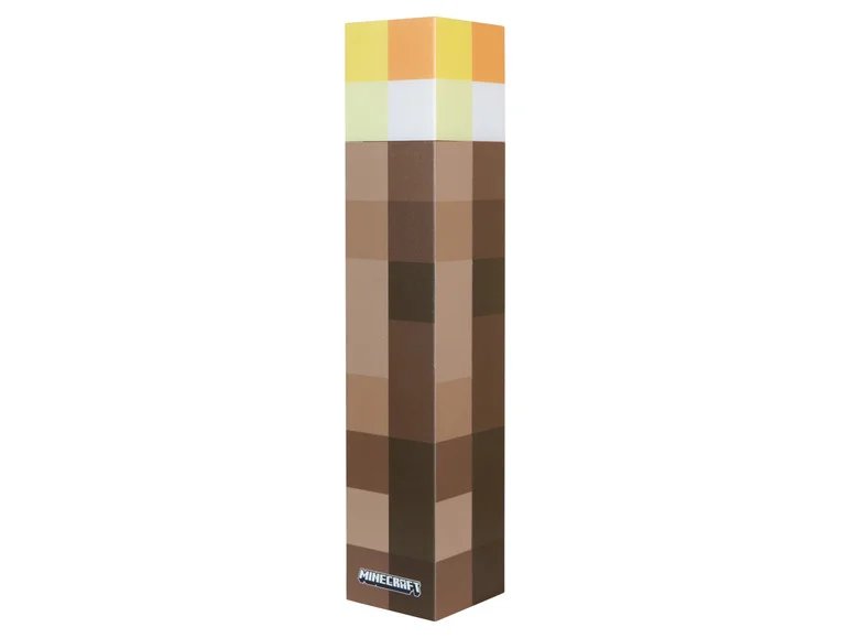 Lámpara LED Minecraft con soporte de pared – luz RGB
