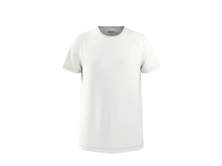Pack de 5 camisetas básicas para hombre, negro o blanco