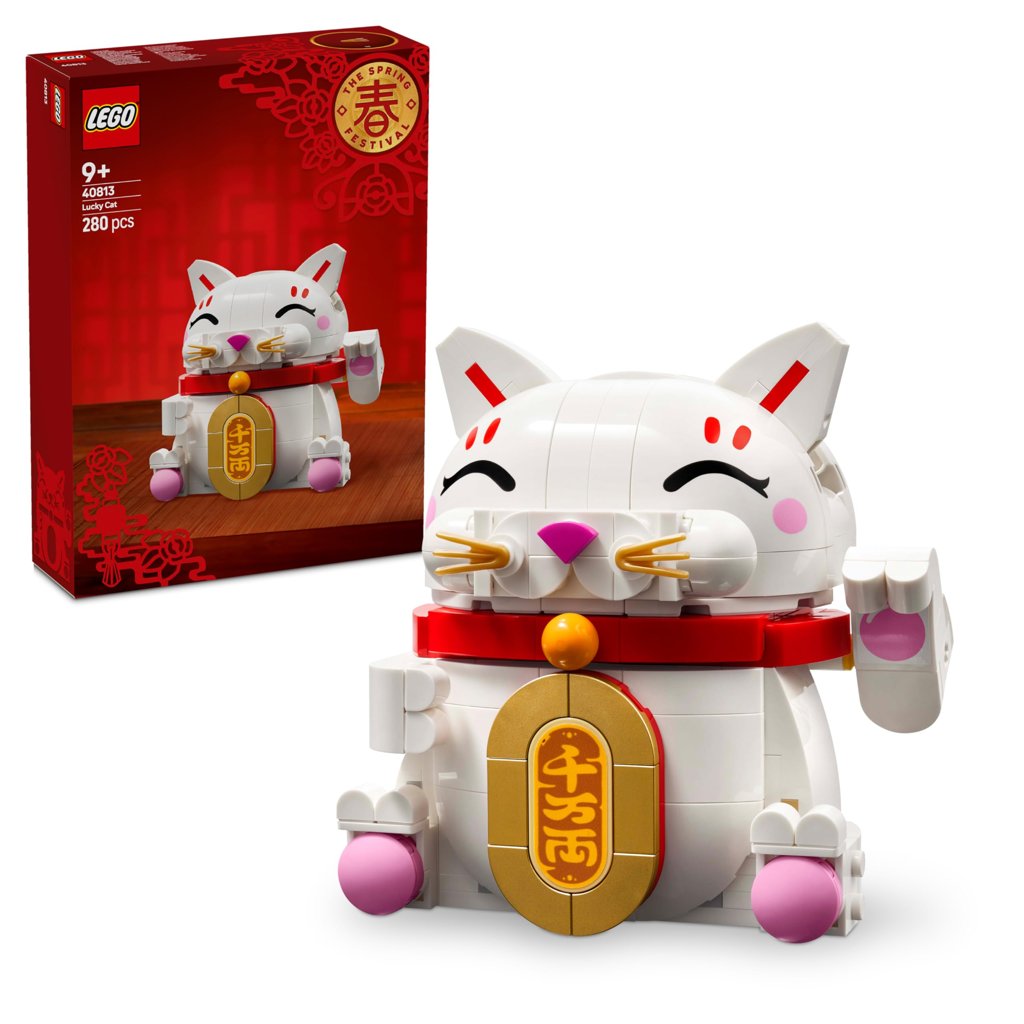 LEGO Maneki‑Neko: Gato de la Buena Suerte de 280 piezas