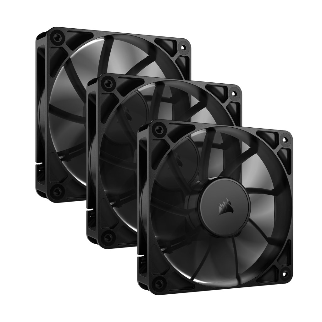 Ventiladores Corsair RS120 de 120 mm PWM, cadena y ultra silenciosos