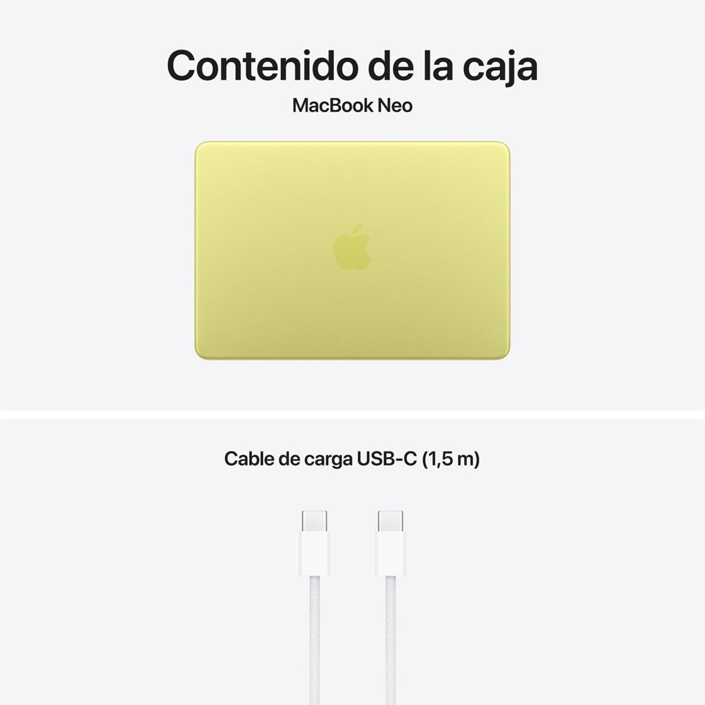 MacBook Neo de 512 GB en vibrante color cítrico con 17 % de descuento