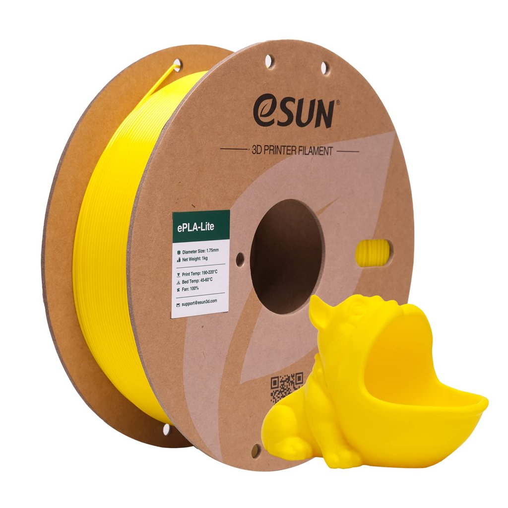 Filamento 3D 1KG amarillo de alta precisión – 1.75 mm