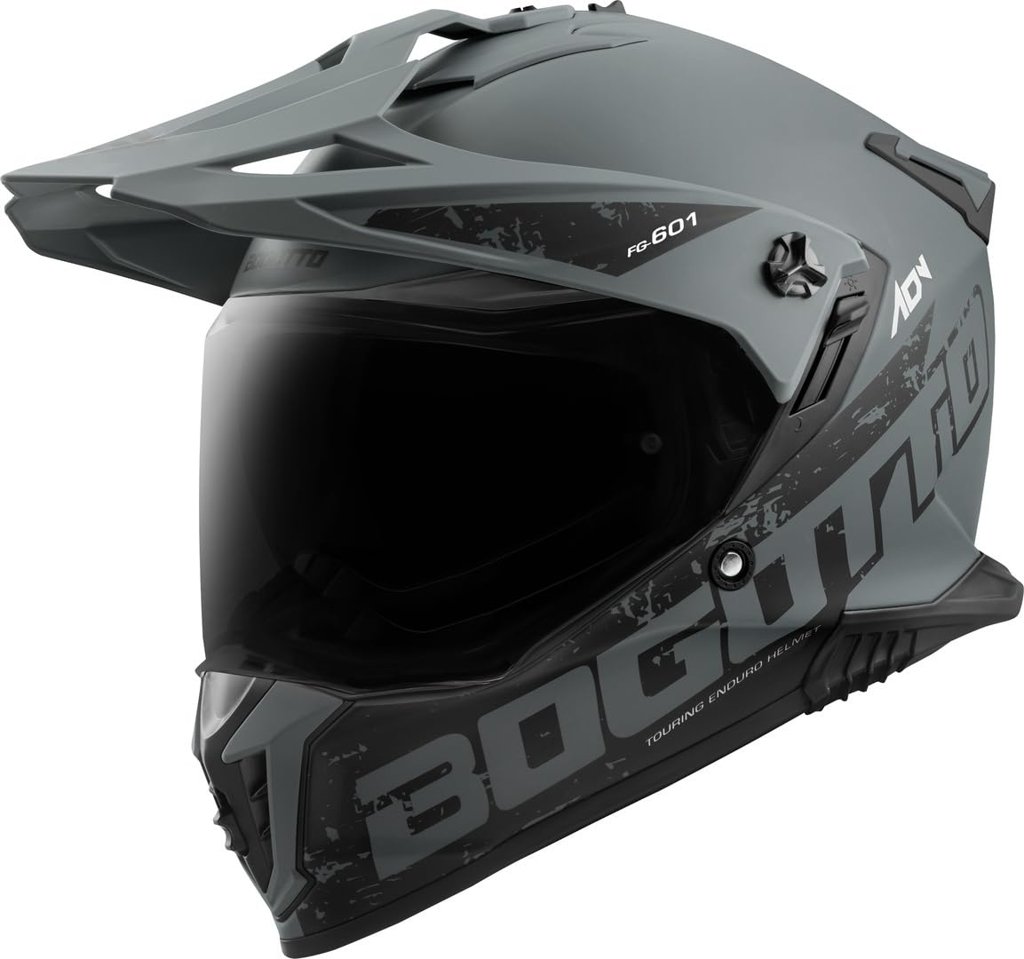 Bogotto FG-601 Duo Casco de Enduro de Fibra de Vidrio Imágenes y vídeos de productos (texto alternativo genera