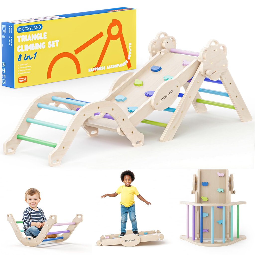 Divertido set 8 en 1 de escalada y juego para niños