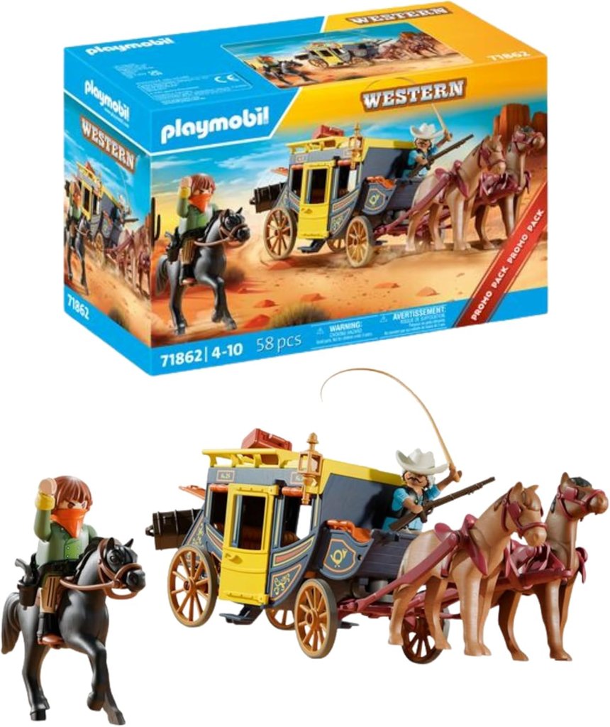 Pack Playmobil Asalto a la diligencia: aventura del viejo oeste