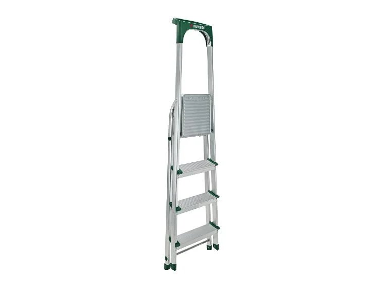 Lleva la altura sin esfuerzo con esta escalera de aluminio de 4 peldaños